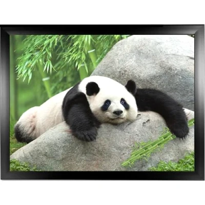 Image of Giant Panda Lap Trays with Bean Bag Cushion: Funny, Cute Animal Cushioned Laptop Desk Tray, Soft Padded Food Serving Tray for Eating Breakfast or TV Dinner (Frame Choices x 4)