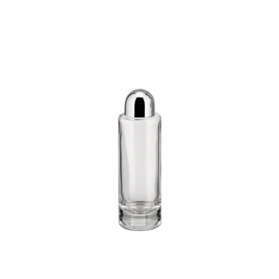 Image of Alessi 5074/AO Oil Vinegar Cruet in Steel Mirror Polished and Crystal, Stainless, Silver, 5.2 x 17.5 cm