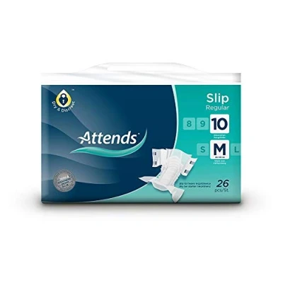 Image of Attends Slip Regular 10 Medium (26 Adhesive Pants)