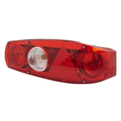 Image of CaralunaII, E49836 Combination Rearlight HELLA 2VA 341 419 061 Right black/grey for trailer, with bulbs