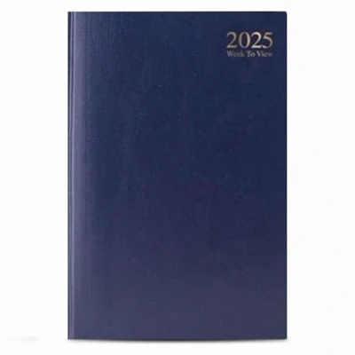 Image of ZYBUX Appointment Diary 2025 Week to View Weekly Planner, Daily Planner Organiser Calendar (A4, Blue)