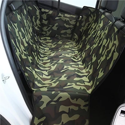 Image of PETCUTE Luxury Dog Car Seat Cover Pets Hammock Cat Waterproof Durable Backseat Double with Side Flaps Camouflage