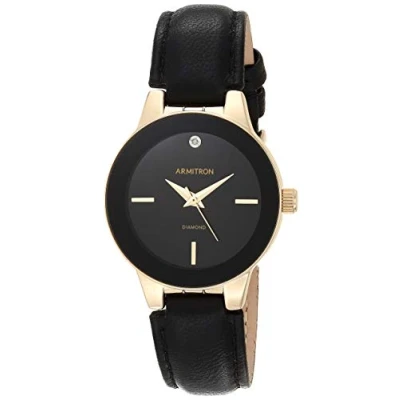 Image of Armitron Women&#039;s Analog Japanese Quartz Watch with Leather Calfskin Strap 086702582020