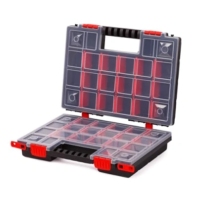 Image of Mivos Double Sided Storage Box 344 x 249 100 mm 2 for Accessories and Small Parts Screw with 40 Adjustable Compartments Sorting