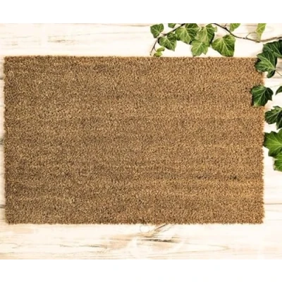 Image of Trendi Coir Matting for Entrances Cut to Size Tough Bristles Doorway Natural Coconut Entrance Mat Strips Doormats (45cm x 75cm)