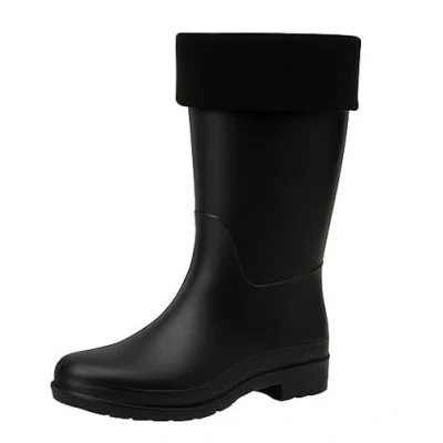 Image of Sock Tec Womens Fleece Wellie Socks Adult Ladies Welly Wellington Boot Thermal Liners Warm Outdoor One Size 4 7 (Black)