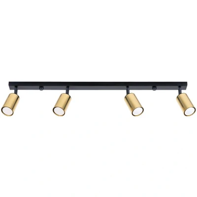 Image of Winx 4 Light Ceiling Spotlight Bar Black, Gold