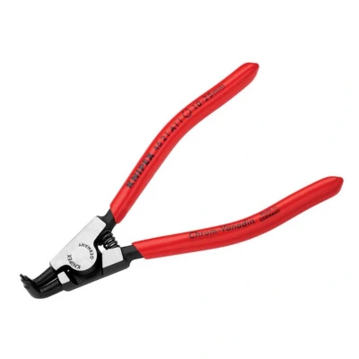 Image of Knipex Circlip Pliers for external circlips on shafts black atramentized, plastic coated 125 mm (self service card/blister) 46 21 A11 SB