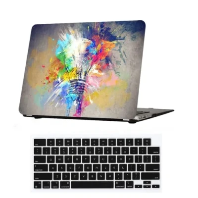 Image of AUSMIX for MacBook Pro 16 inch Case 2024 2023 2022 2021 Release M3 A2991 M2 A2780 M1 A2485 Max &amp; Touch ID, Plastic Hard Shell Cover Keyboard 16&#039;&#039;, Creative Lamp