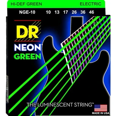 Image of DR Strings Hi Def Neon Green Electric Medium