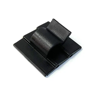 Image of Multipurpose Self Adhesive Cable Clips Wire Holders Pack of 50 (5mm, Black)