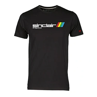 Image of Blasfemus Men&#039;s T Shirt ZX Spectrum Sinclair 80s Vintage Nerd (Black, S)