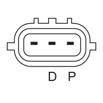 Image of A2TG1391ZD, ZJ3818300 Generator BOSCH 0 986 082 430 14V 90A B+(M8),P,D PL139 excl. vacuum pump 55mm MAZDA: 2 Hatchback, 3 Hatchback