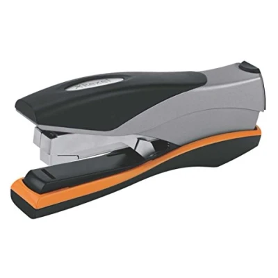Image of Rexel Optima 40 Low Force Stapler, Sheet Capacity, Flat Clinch Stapling, 26/6 Staples Included, Silver/Black, 2102357