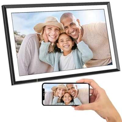 Image of AGFA Photo Realiview APF1560WIFI Digital Frame with Wi Fi and 32 GB of Integrated Memory Instant Sharing Photos Videos, 15.6&quot; High resolution Touchscreen Black