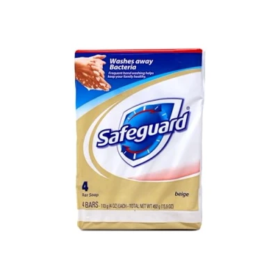 Image of Safeguard Antibacterial Beige Deodorant Bar Soap, 4 Oz 8 Bars