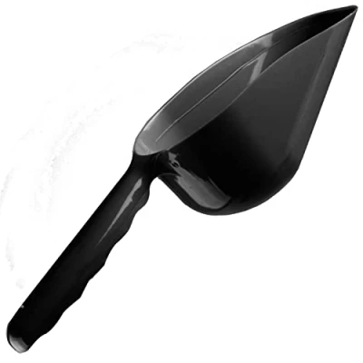Image of VFM Pet Food Scoop in Black, Dog Scoop, Cat Supplies, Scooper, Scoops for Food, Shovel (Size 24cm x 7cm)