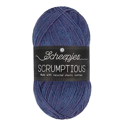 Image of Scheepjes Scrumptious 351 BlackBerry Plum Galette Yarn 5x100g