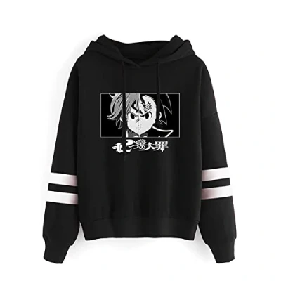 Image of Harajuku Anime The Seven Deadly Sins Meliodas Hoodie Zeldris Long Sleeve Pullover Dragon&#039;s Sin of Wrath Sweatshirt