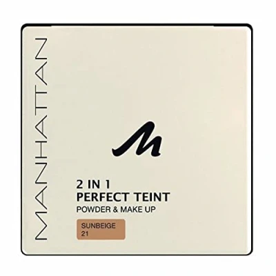 Image of Manhattan Perfect Teint 17358 Powder and Make Up Sun Beige