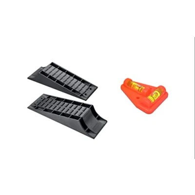 Image of ASC Froli Twin Pack Level Ramp Set Caravan Motorhome Campervan with Spirit