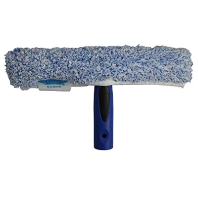 Image of Ettore 63010 ProGrip Window Washer Scrubber, 10 Inch ,blue