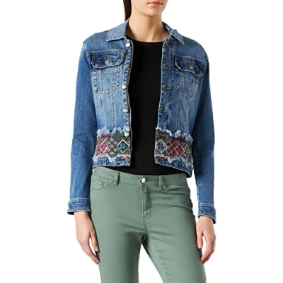 Image of Desigual Bakersfield Jacket SS22 22SWED07 New Season Blue