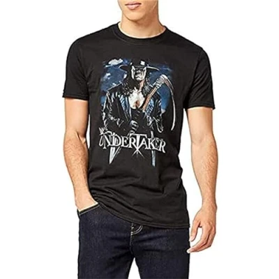 Image of LAINIEBA Kingu Dingjie Men&#039;s Undertaker Scythe T Shirt Black XXL
