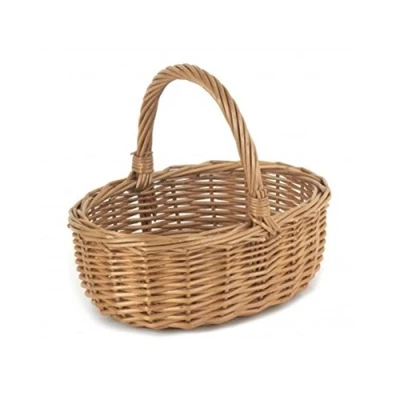 Image of Mini Double Steamed Wicker Shopping Basket