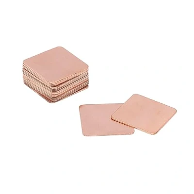 Image of Pxyelec Heatsink Copper Pad Thermal Shim Plate Cooler for Cooling IC Chipset GPU CPU Size 20 x 0.5 mm Pack of