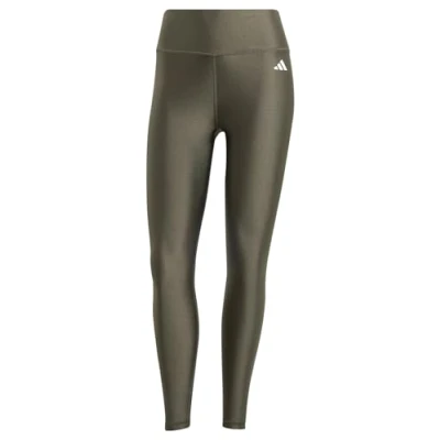 Image of adidas Women&#039;s Optime Essentials Shine 7/8 Leggings, shadow olive, M