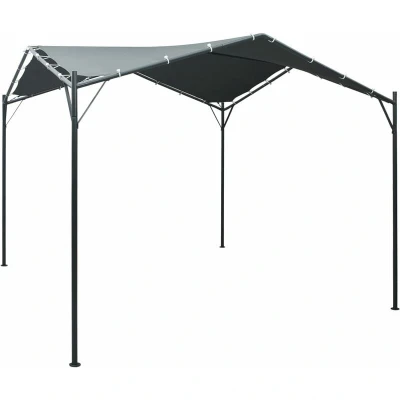 Image of vidaXL Gazebo Pavilion Tent Canopy 3x3 m Steel Anthracite