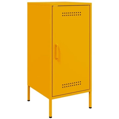 Image of vidaXL Sideboard Mustard Yellow 36x39x79 cm Steel