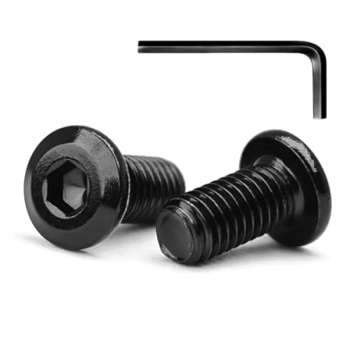 Image of MINHER M5 x 16mm 20Pcs Flat Head Hex Socket Cap Screws Bolts, Furniture 304 Stainless Steel 18 8, Full Thread (with Spanner)