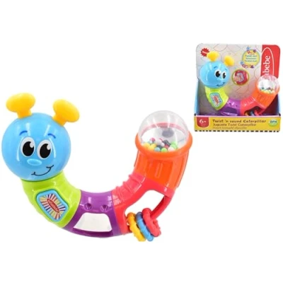 Image of KandyToys Twist &#039;n Sound Caterpillar Baby Sensory Toy