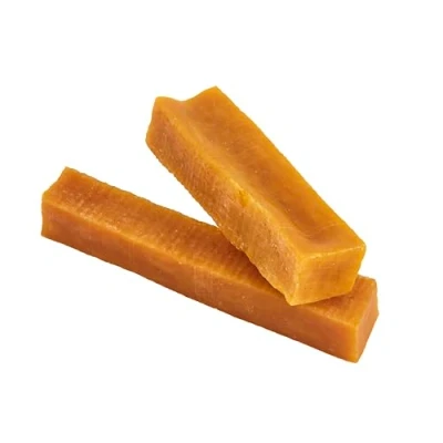Image of Smart Garden Pack of 2 Medium Yak Chews With Carrot Dog Treats 100% Natural Cheesy 140g Delicious Rich In Protein and Calcium