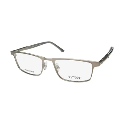 Image of Timex Tmx Ground Ball Adjustable Nosepads Full Rim Adults Eyeglass Frame/Glasses, Gunmetal, 51 17 135