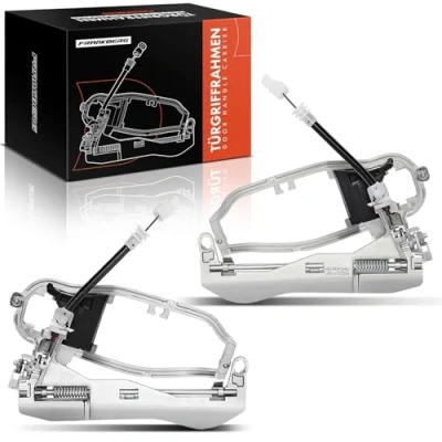 Image of Frankberg Door Handle Carrier Front Left and Right Compatible with X5 E53 SUV 2000 2006 Replace# 51218243616 51218243615