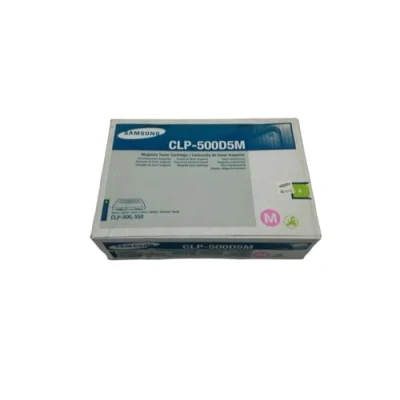 Image of Samsung Clp 500 550 500N 550N Magenta / Red Laser Toner Printer Cartridge 500D5M/See 5000 Pages