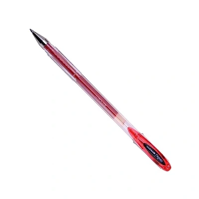Image of Uni ball 323020 SigNo UM120 Gel Rollerball Pen 0.7mm Tip 0.5mm Line Red Ref 9001182 [Pack of 12]