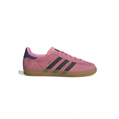 Image of adidas Originals Gazelle Trainers, Size: 3, Bliss pink/core black/collegiate purple Leather