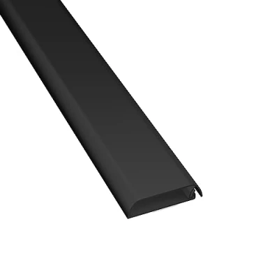 Image of D Line Cable Trunking, Wire Cover for Wall, TV Tidy, Self Adhesive, Hinged One Piece Design Black, 60 mm (W) x 15 (H) 40 cm Length