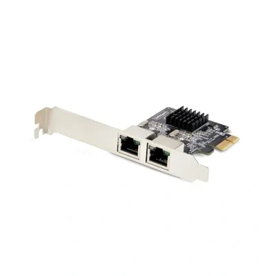 Image of StarTech.com 2 Port Gigabit PCIe Network Adapter Card, PCI Express LAN NIC, 2x Realtek RTL8111H, TAA Compliant