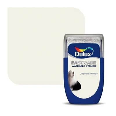 Image of Dulux Easycare Washable &amp; Tough Tester Paint, Jasmine White, 30 ml