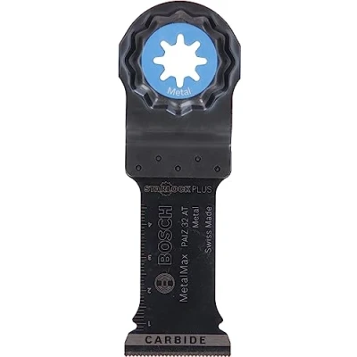 Image of Bosch 2609256D53 Starlock Plus PAIZ 32 AT MetalMax TC Plunge Cut Saw Blade Blue