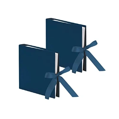 Image of Rössler S.O.H.O 13161147906 2 Photo Ring Book with Ribbon Albums to Design Yourself 230 x 210 mm 50 Pages Navy
