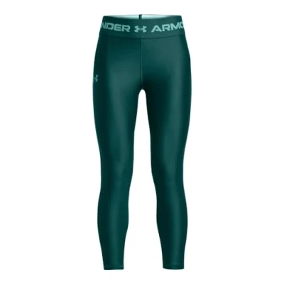 Image of Under Armour Ankle Crop Tights Girls, (449) Hydro Teal / Radial Turquoise, L
