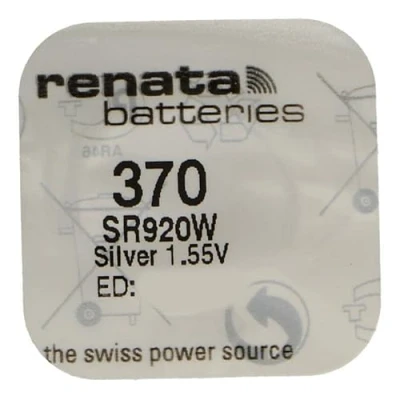 Image of Renata SP 370 Coin Cell Watch Battery Pack of 10