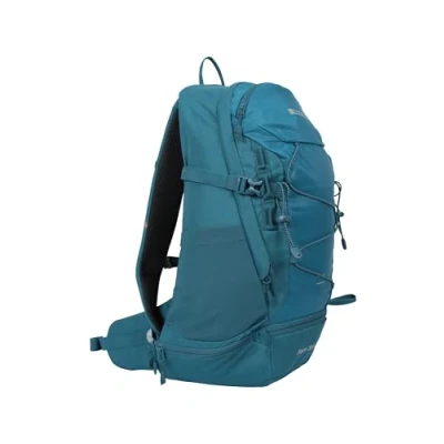 Image of Mountain Warehouse Pace 30L Rucksack Hydration Compatible Backpack, Airflow Back System Rucksack, Packaway Rain Cover For Travelling, Camping, Hiking Teal