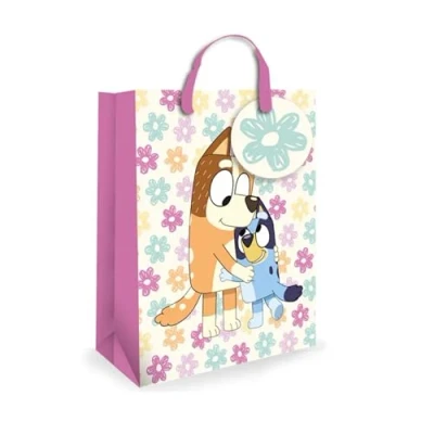 Image of Danilo Promotions Ltd BLUEY GIFT BAG SMALL SIZE BIRTHDAY CELEBRATION